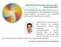 KONZERTE Wochensprüche aus dem Seelenkalender
