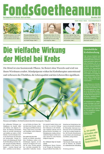 FondsGoetheanum 2017 - Mistel und Krebs