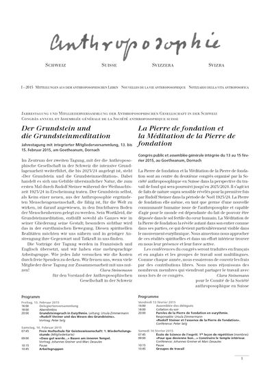 Schweizer Mitteilungen - Januar 2015