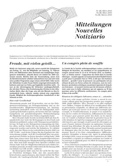Schweizer Mitteilungen - März 2010