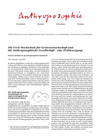 Anthroposophie Suisse – juin 2025